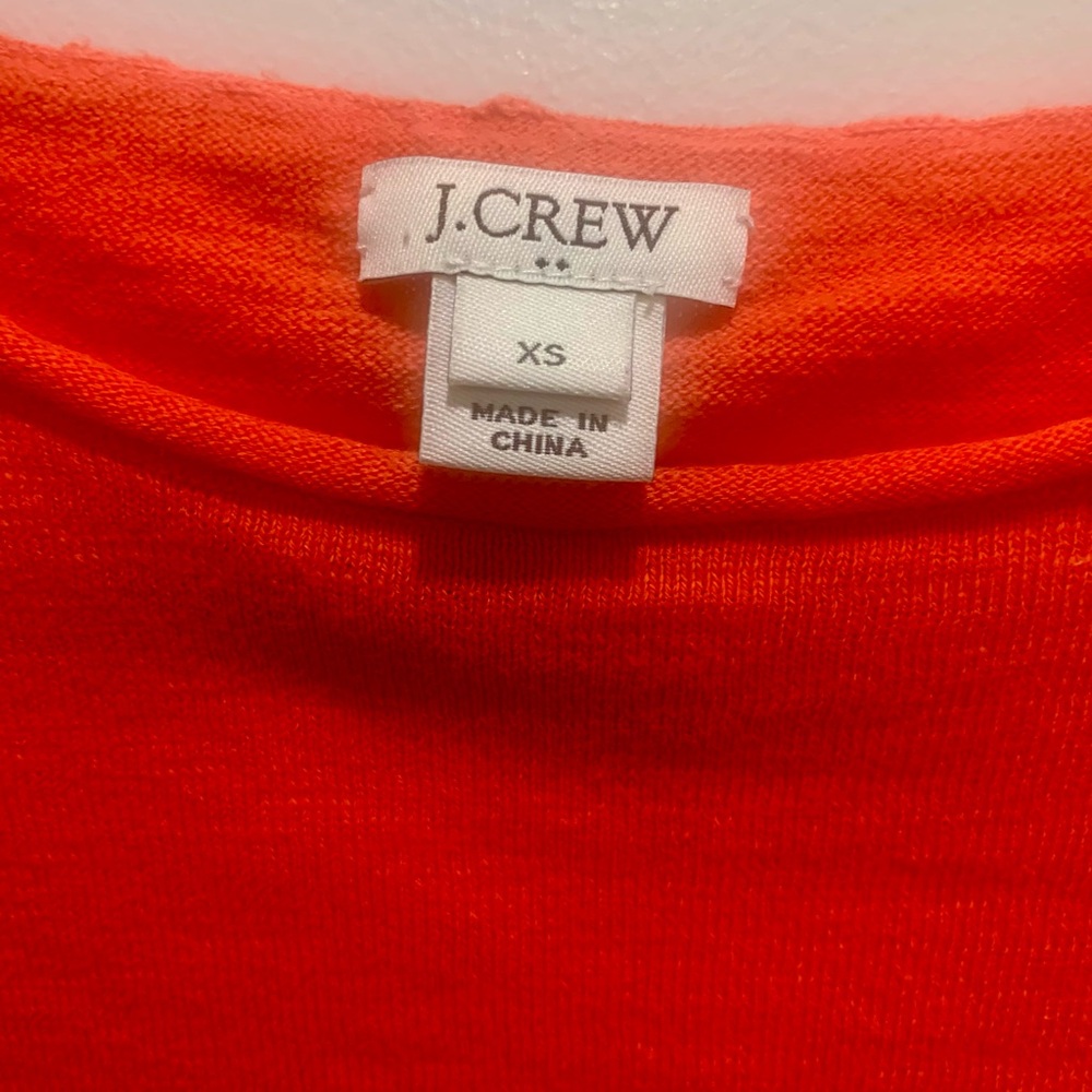 J. Crew Coral Tie-Front Top - Picture 3 of 4